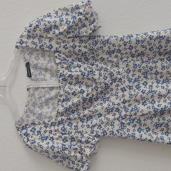 SHEIN Floral Blue and White Dress NWOT - Picture 5 of 16